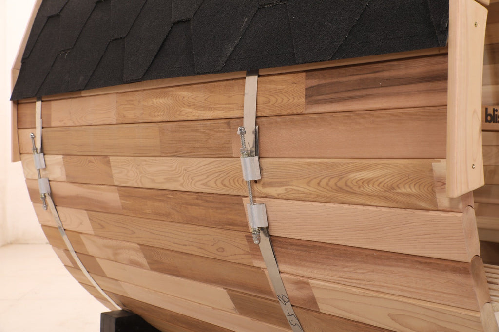 Blisspod Prague Canadian Red Cedar Outdoor Barrel Sauna