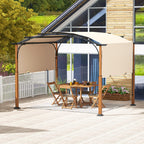 10' × 12' Outdoor Pergola with Retractable Canopy
