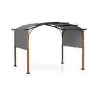 10' × 12' Outdoor Pergola with Retractable Canopy
