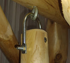 Handcrafted Cedar Porch Swing with Canopy