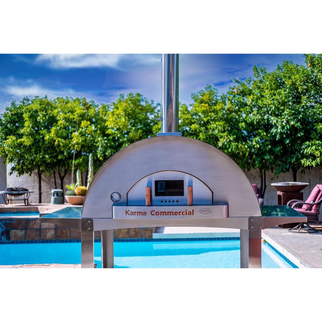 Karma 55" Commercial 304 Stainless Steel Wood-Fired Oven
