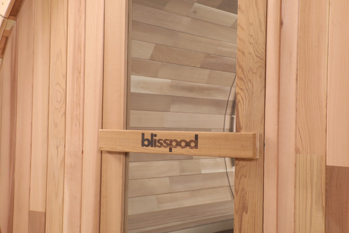 Blisspod Prague Canadian Red Cedar Outdoor Barrel Sauna