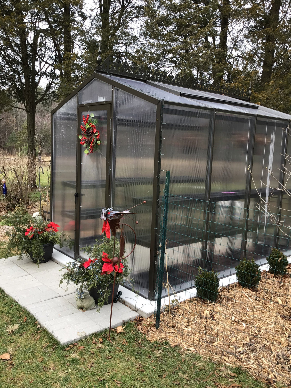 Janco Palmetto 8' × 10' Aluminum & Glass Greenhouse