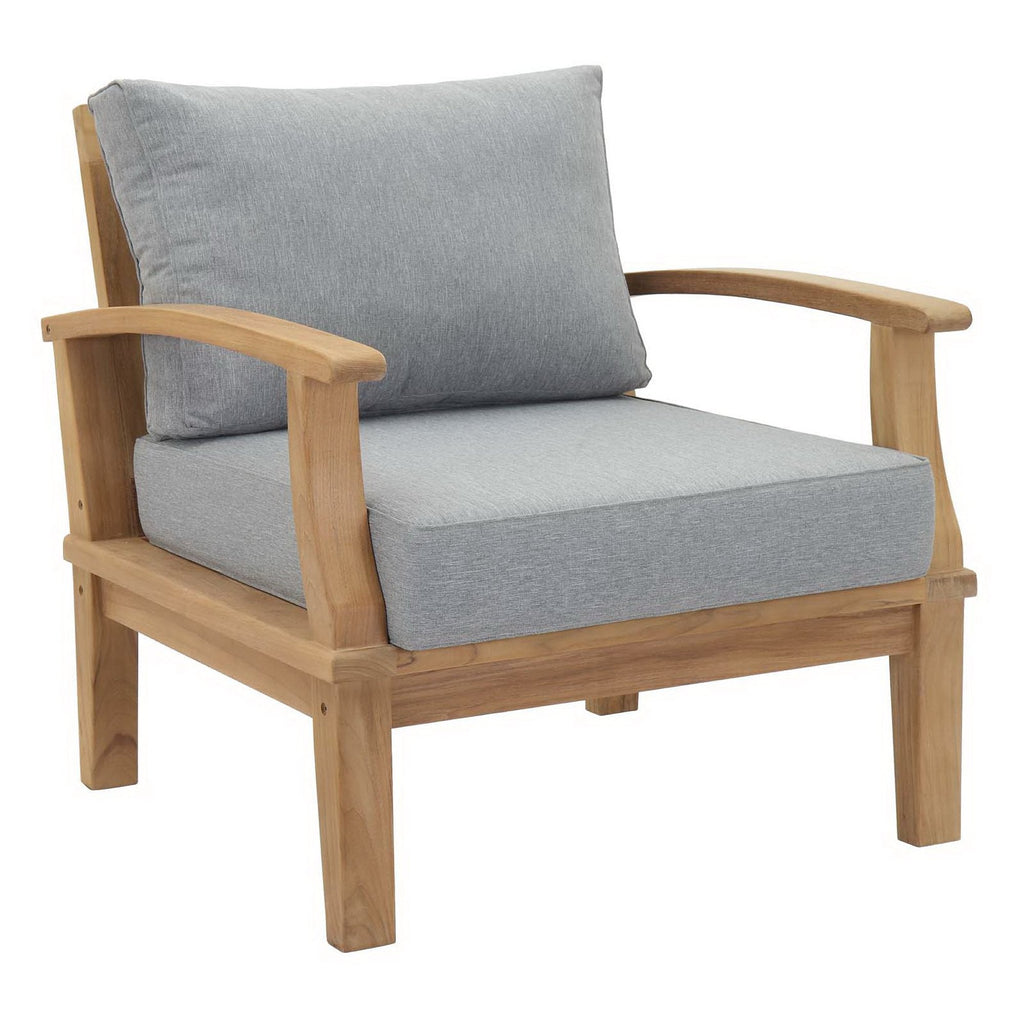 Modway Marina 5-Piece Outdoor Teak Patio Set