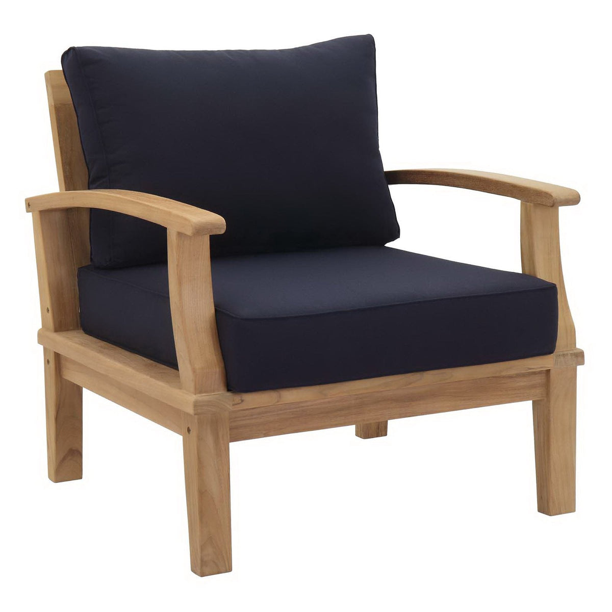 Modway Marina 5-Piece Outdoor Teak Patio Set