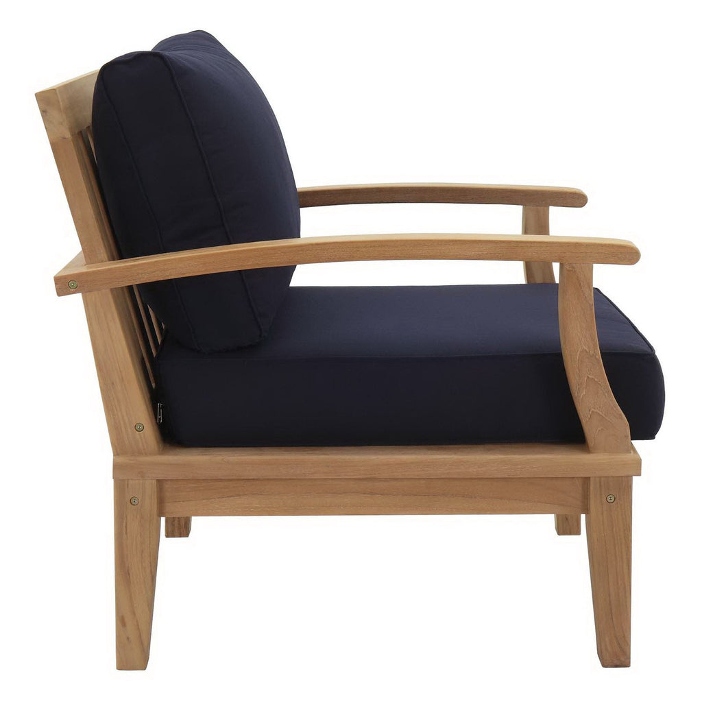 Modway Marina 5-Piece Outdoor Teak Patio Set