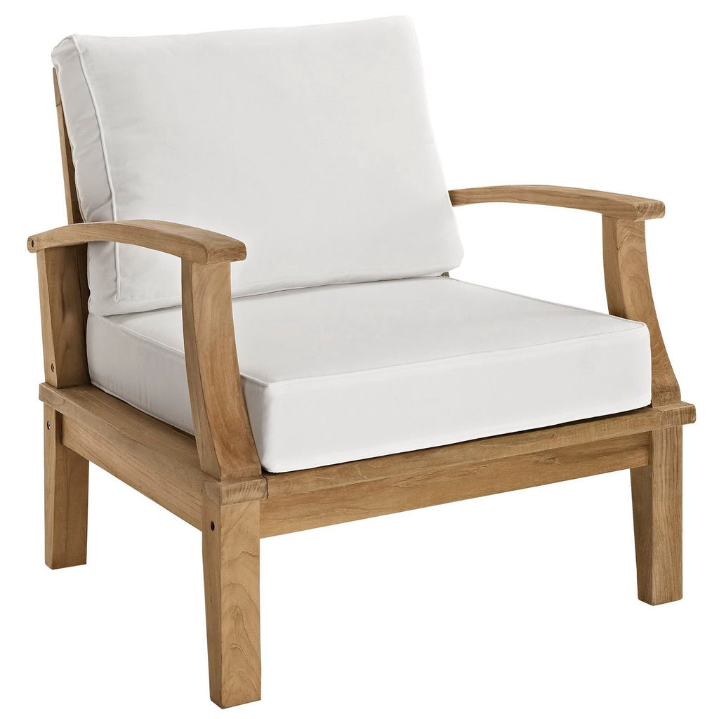 Modway Marina 5-Piece Outdoor Teak Patio Set