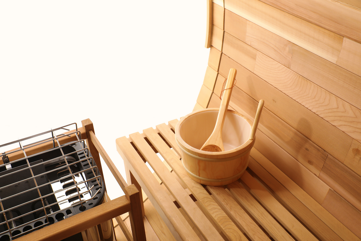 Blisspod Prague Canadian Red Cedar Outdoor Barrel Sauna
