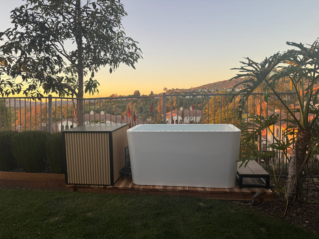 RevX Acrylic X Tub Cold Plunge with LUX High Performance Chiller