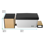 RevX Acrylic X Tub Cold Plunge with LUX High Performance Chiller