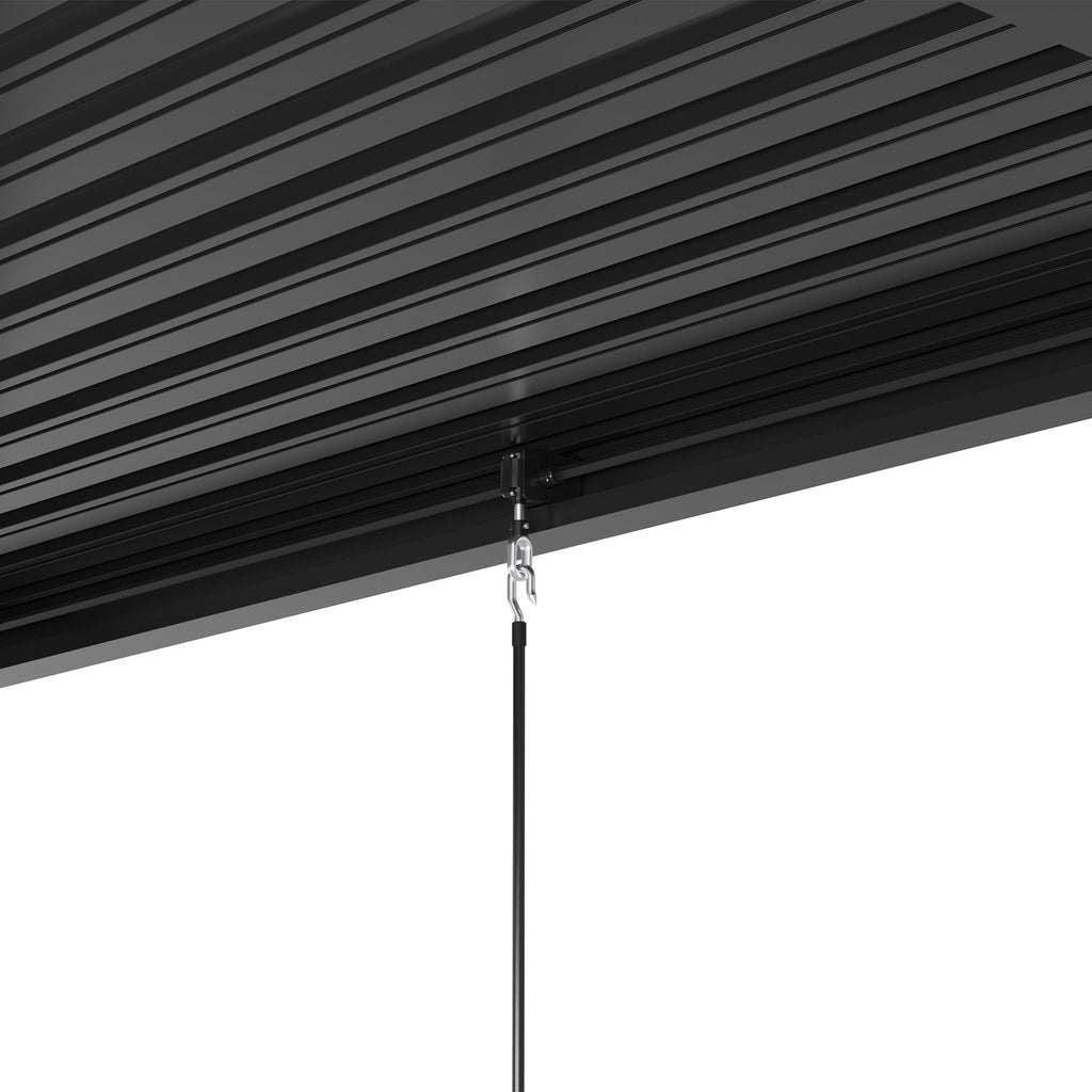 10' × 19' Aluminum Louvered Pergola with Adjustable Roof