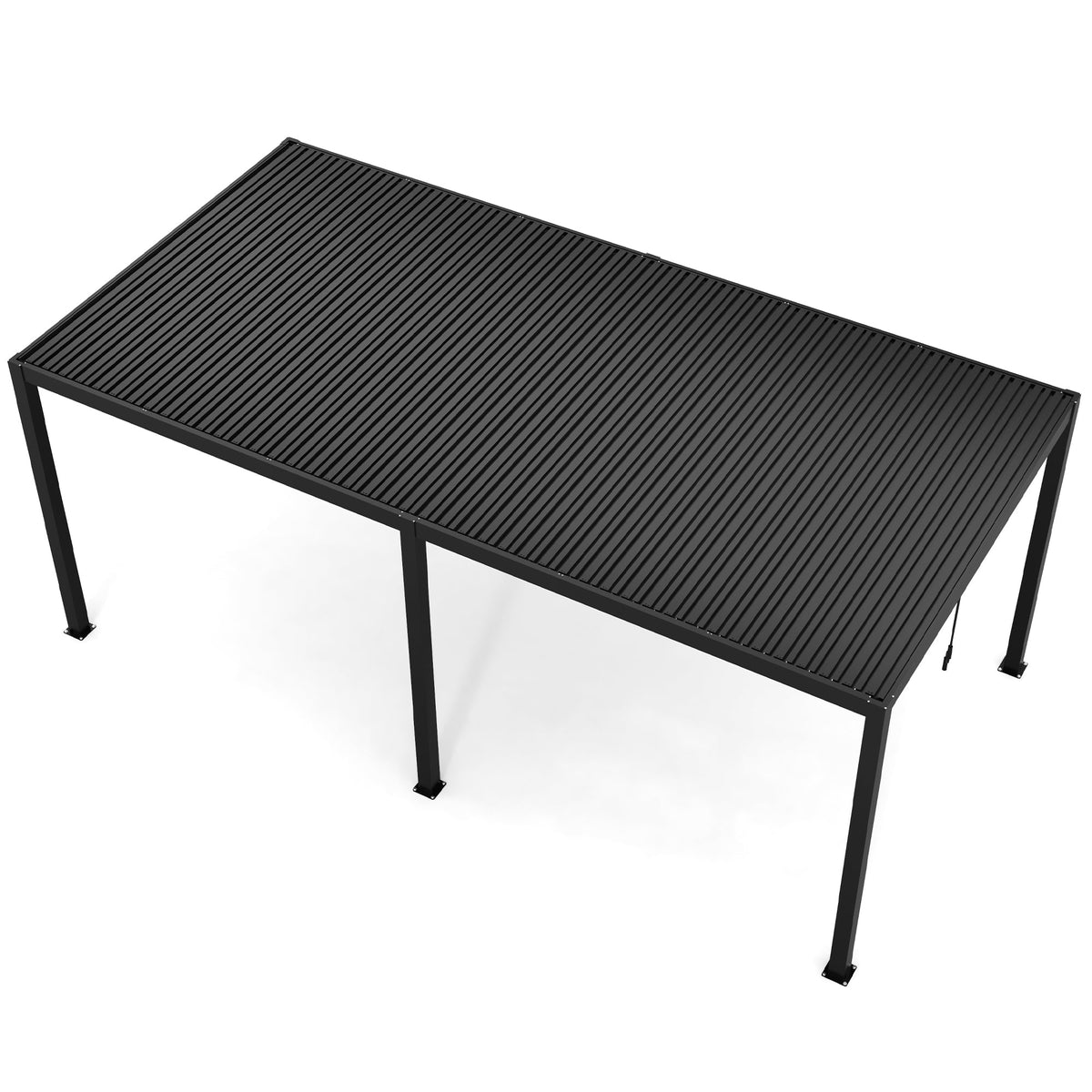 10' × 19' Aluminum Louvered Pergola with Adjustable Roof