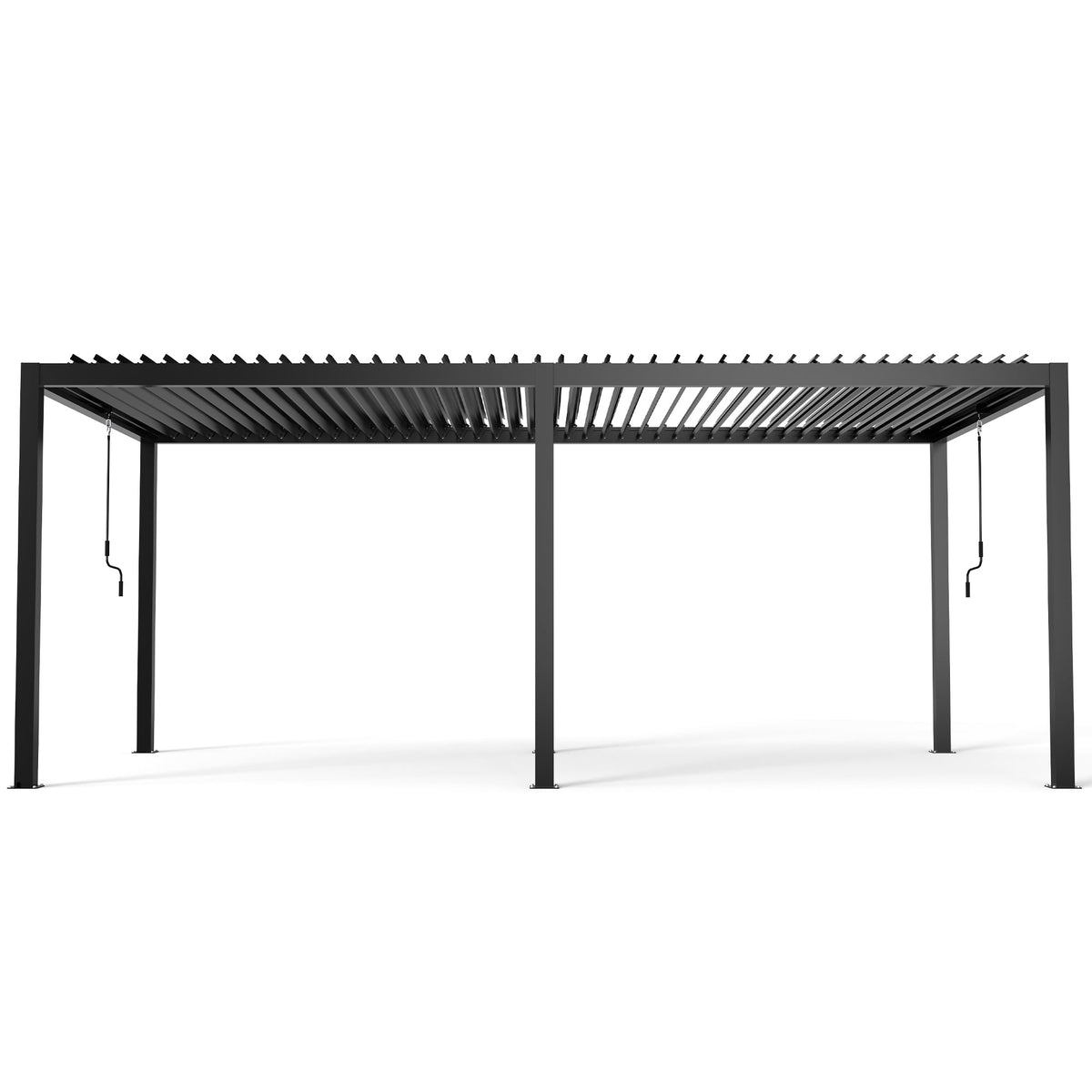 10' × 19' Aluminum Louvered Pergola with Adjustable Roof