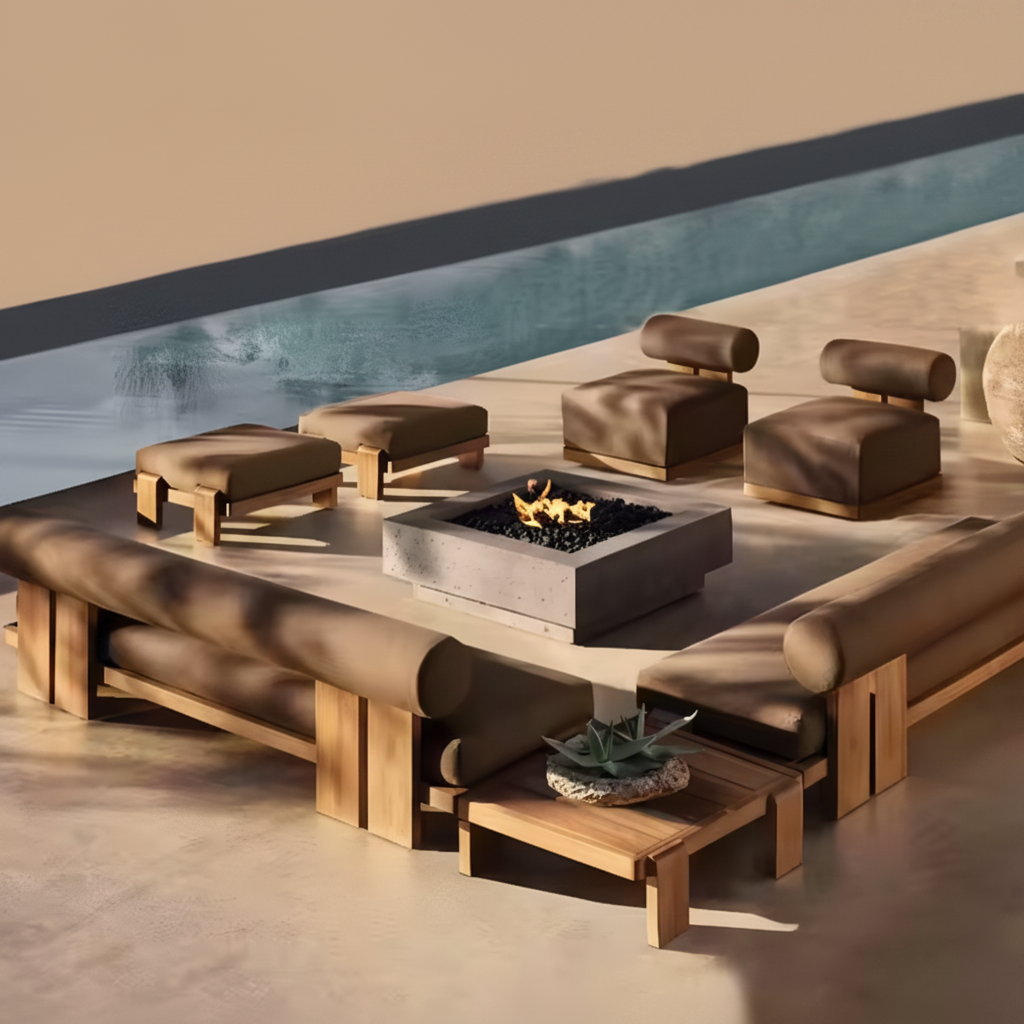 TerraFirme Ember Lounge & Firepit Set
