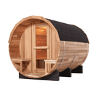 Handcrafted Red Cedar Barrel Sauna with 9kW Electric Heater