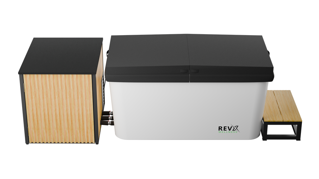 RevX Acrylic X Tub Cold Plunge with LUX High Performance Chiller