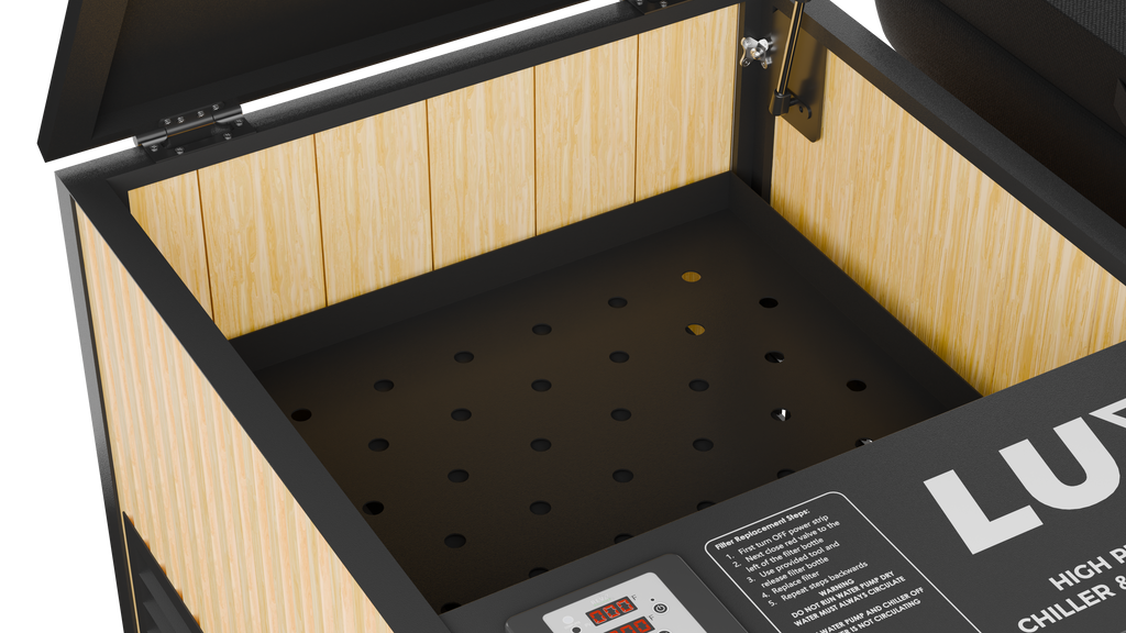 RevX Acrylic X Tub Cold Plunge with LUX High Performance Chiller
